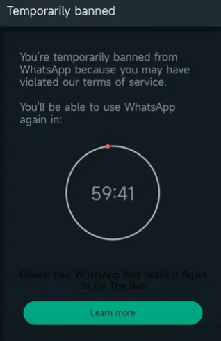 temporary ban timer